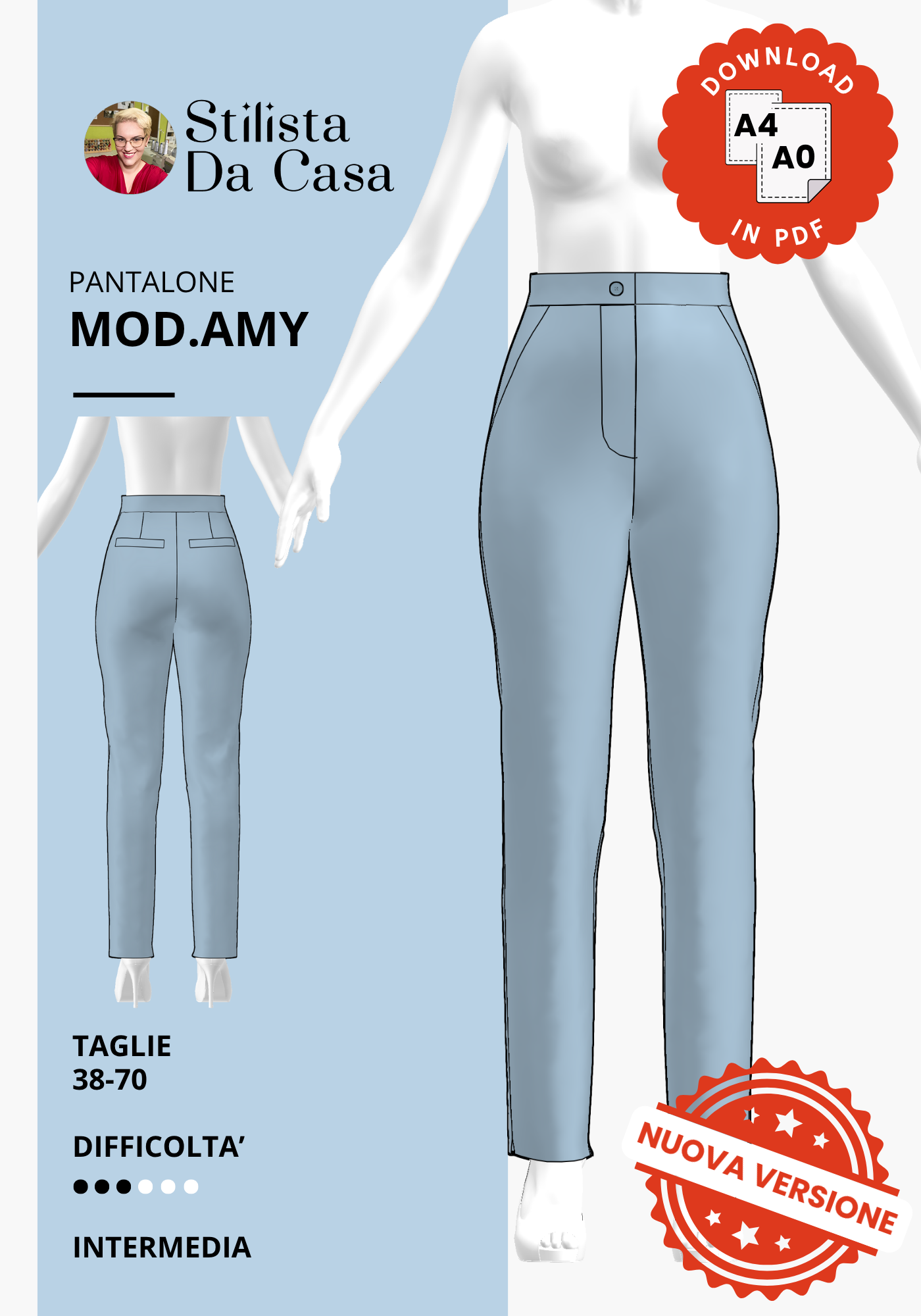 Pantaloni mod.AMY