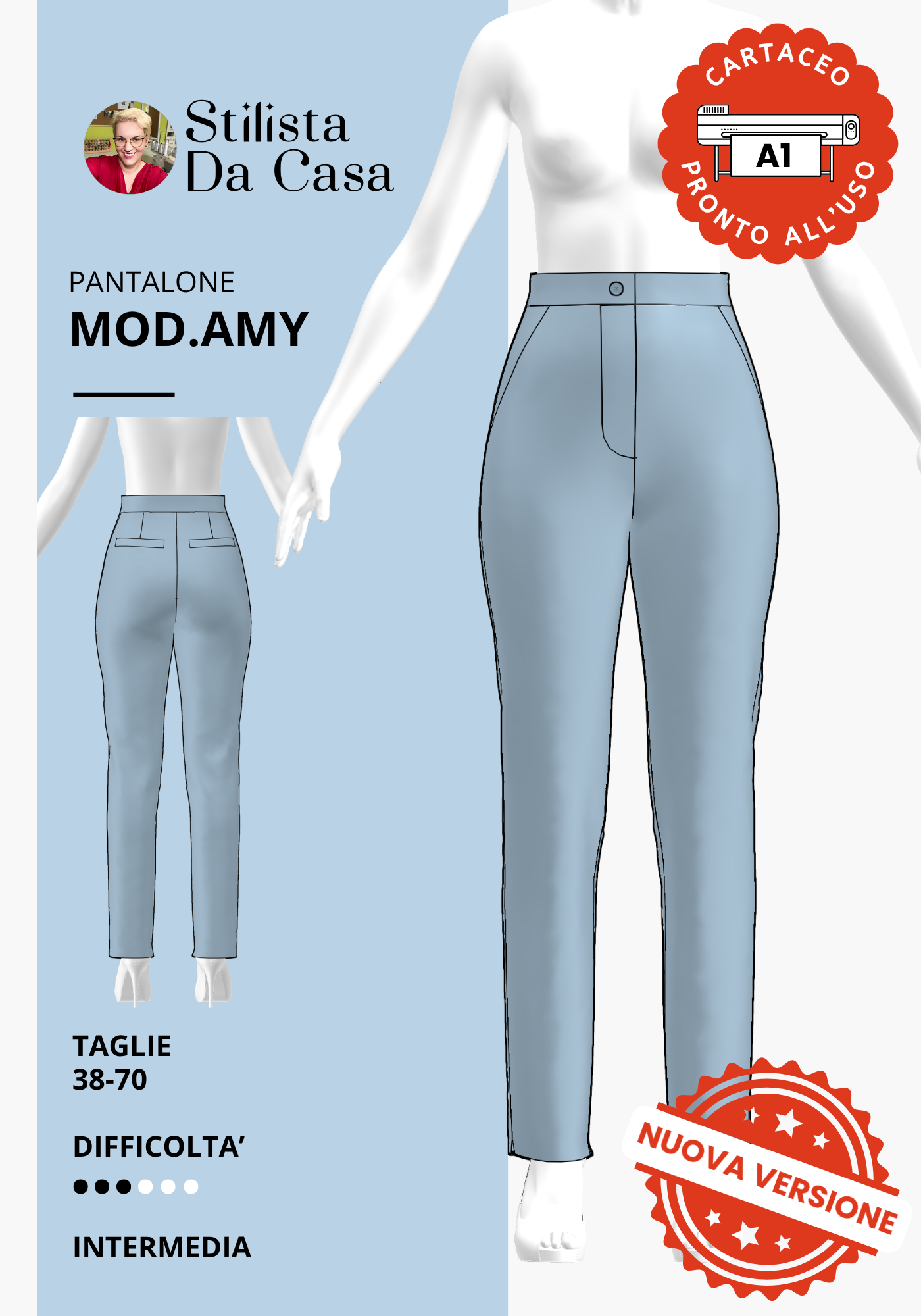 Pantaloni mod.AMY