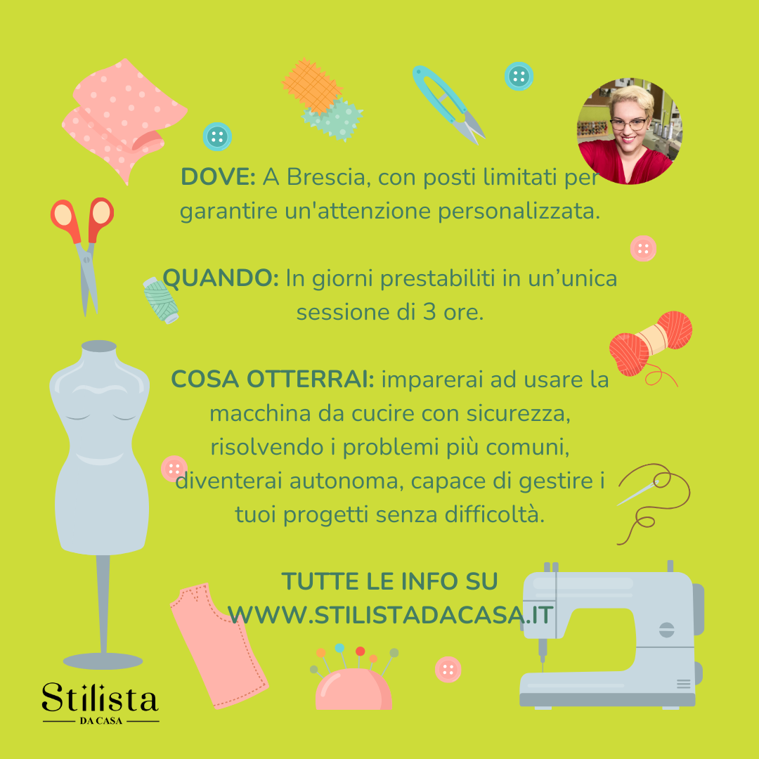 MasterClass rapida: impara a usare la macchina per cucire in sole 3 ore- 24 aprile ore 16-19