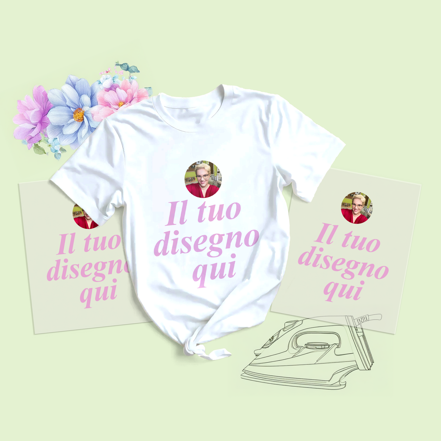 Grafica personalizzata da stirare su tessuto -DTF