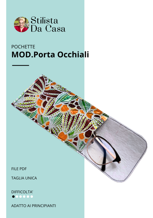 Cartamodello Porta occhiali