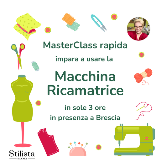 MasterClass Rapida: Impara il Ricamo a Macchina in Sole 3 Ore