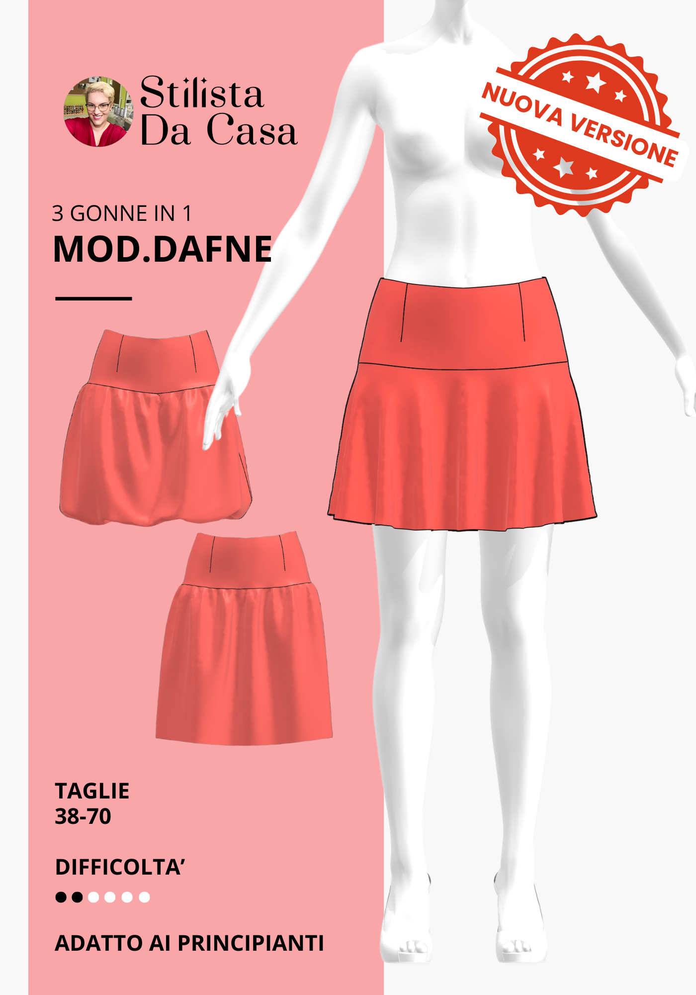 3 gonne in 1 mod.DAFNE