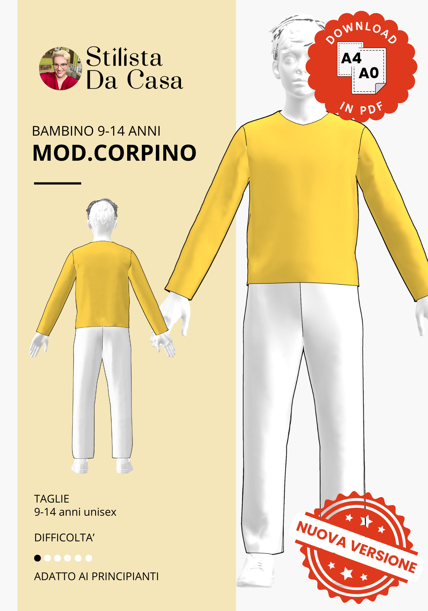 Corpino bambino 9-14 anni