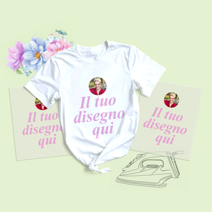 Grafica personalizzata da stirare su tessuto -DTF