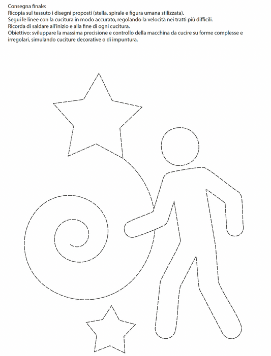 Schede di allenamento – Cucire dritto a macchina