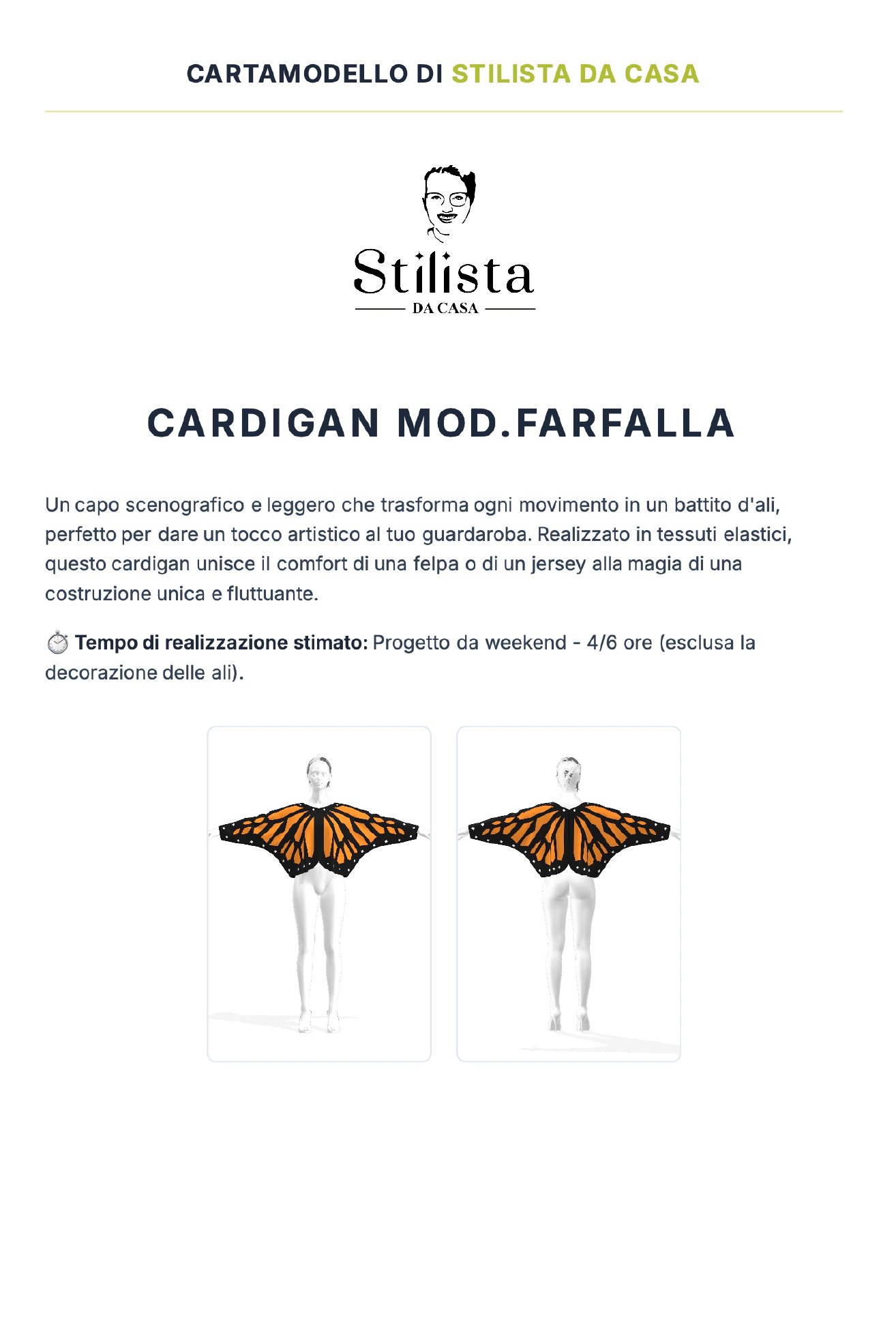 Cardigan MOD.FARFALLA